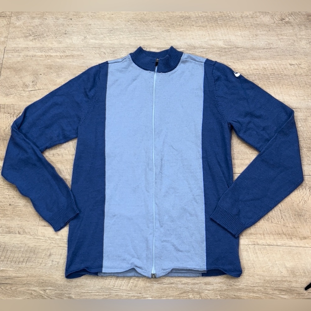 Nike Women’s Merino Wool Full Zip Cycling Sweater/Jacket Size Large